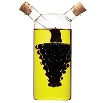 Italian 2 in 1 Oil and Vinegar Glass Cruet Bottle