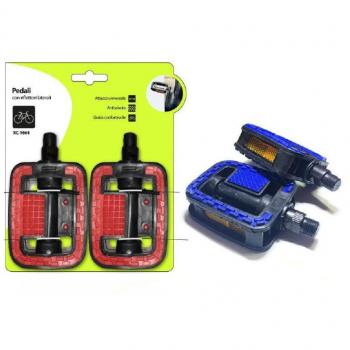 Pedales XC-1664 con Fijación Universal y Reflectores para Bicicleta