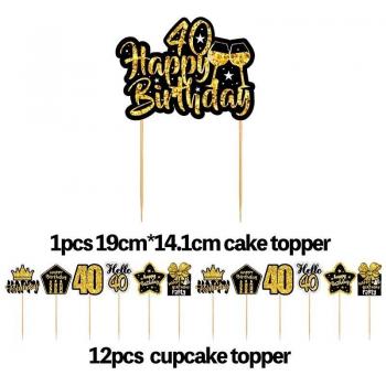 Senior Sweet Moments Cake Topper Set – 30, 40, 50, 60