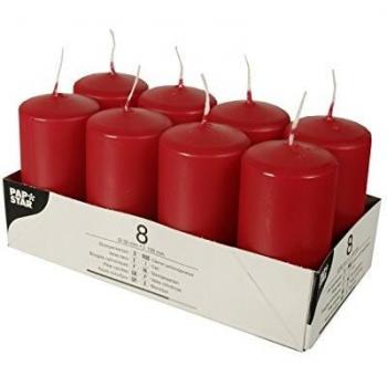 Candele in Paraffina Rosse