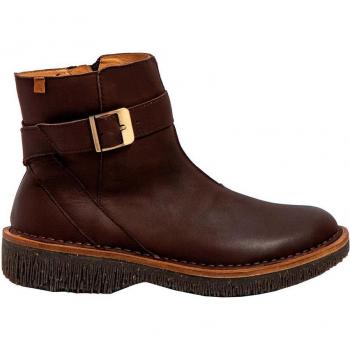 El Naturalista Damenstiefel VOLCANO – N5580 Volcano, dunkelbraunes Nappa‑Wax