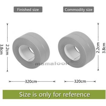 Self-Adhesive PVC Wall Sealing Tape for Bathroom and Kitchen