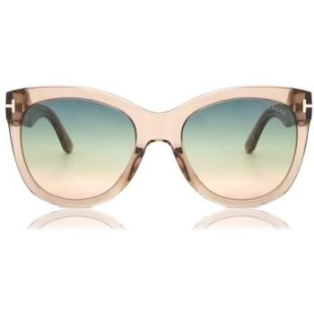 Tom Ford FT0870 Wallace Cat Eye Sunglasses – Beige, 54mm (One Size)