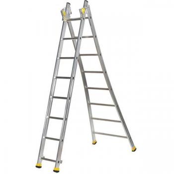 Échelle Centaure Multi-Barres 2×7 – Capacité 3,60 m – Adaptée à sol plat ou escalier – Code produit 510207