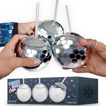 Pack de 4 Verres Boule Disco
