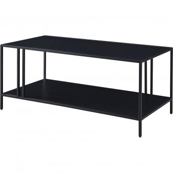 Table Basse Moderne Métal Double Niveau 47 x 110 x 55 cm