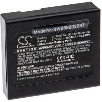 Replacement Li-Ion Battery for Mindray DPM2/PM60 (Vhbw, 1800mAh, 3.7V)