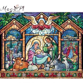 Weihnachts‑Spirit: Religioses Diamantmalerei‑Kit