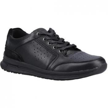Hush Puppies Herrensneakers „Joseph“ – Leder, Schwarz, EU 39/UK 6