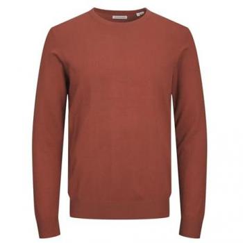 Jack & Jones JJEEMIL KNIT CREW NECK NOOS Pullover in Orange