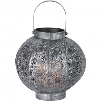 LED Kerzenlaterne 65 cm Agadir – Metall/Kunststoff Design