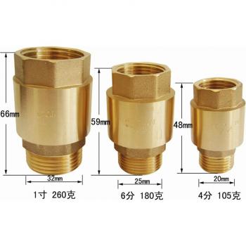Clapet anti-retour vertical laiton 1/2 3/4 1