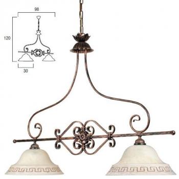 Lampadario a Sospensione Ruggine Fan Europe 60W E27 96×120