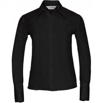 Russell Collection Damen Langarm Ultimate Shirt weiß – EU 44 / UK 16