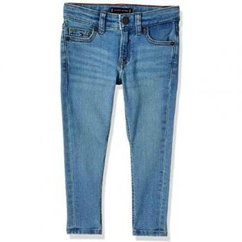 Tommy Hilfiger Simon Skinny Oclbst Jeans, Blu (Ocean Light Blue Stretch 1aa), Taglia Unica: 12 Bambino
