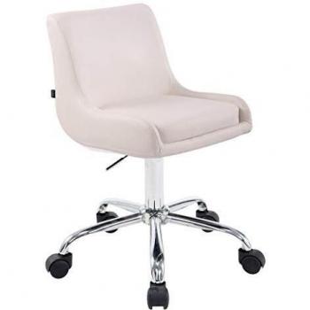 Sedia Sgabello da Lavoro per Ambulatorio in Similpelle Bianco