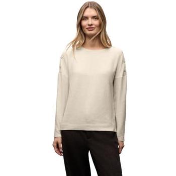 Street One Softes Shirt mit Knöpfen – Beige, 51% Polyester, 45% Viskose, 4% Elasthan