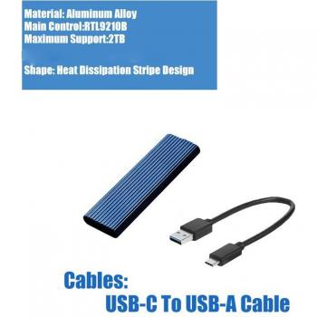 Adaptateur NVMe M.2 2280 en Boîtier USB 3.1 Gen 2 Double Protocole