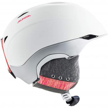 ALPINA PARSENA Casque de ski Unisexe, blanc-flamant mat, 52-56 cm
