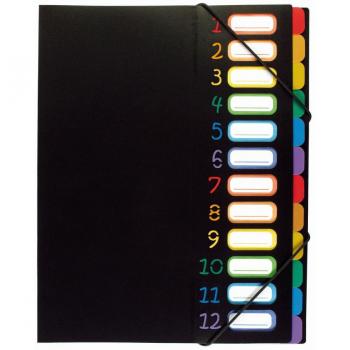 Tiroir séparateur 6 slots Rainbow Class Polypropylène Noir