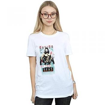 T-shirt Blanc DC Comics Sauveur des Océans
