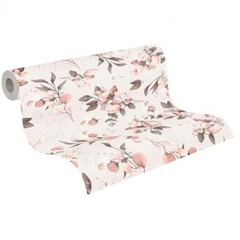 Elegante Blumen-Tapete für Wohnräume