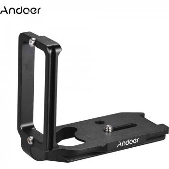 Placa Liberación Rápida L Andoer para Nikon D850, Soporte de Cámara de Aluminio
