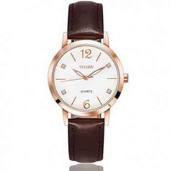Orologio Eleganza Rosa YOSIMI Cinturino Pelle