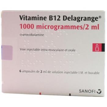 Vitamine B12 Delagrange 1000 ug/2ml