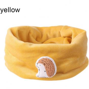 Bufanda de terciopelo para niños y niñas con estampados divertidos, collar de anillo, 1 unidad