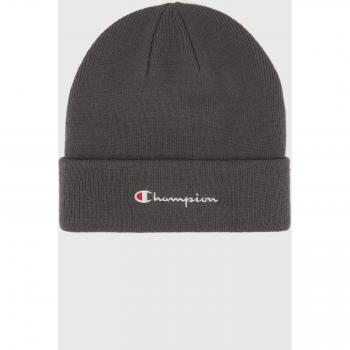 Bonnet en maille à logo Champion gris foncé