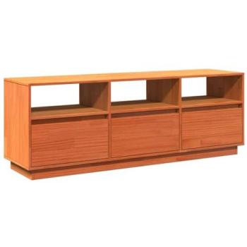 Meuble TV Salle à Manger – Forme Moderne, Bois Pin – 140×37×50 cm