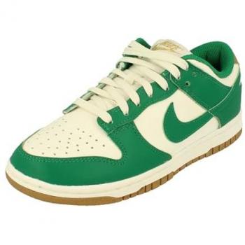 Nike Dunk Low Women's Green and Beige Sneakers