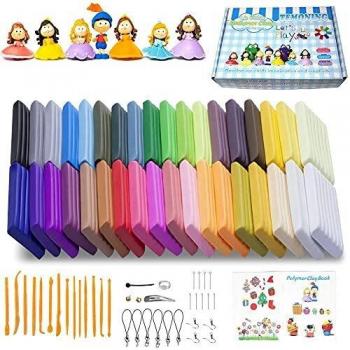 Nontoxic Soft Modeling Polymer Clay in 36 Colors