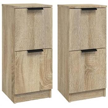 Vidaxl 2 Piece Sonoma Oak Sideboard Set