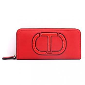 Cartera TWINSET con Cremallera Roja 222TD8062