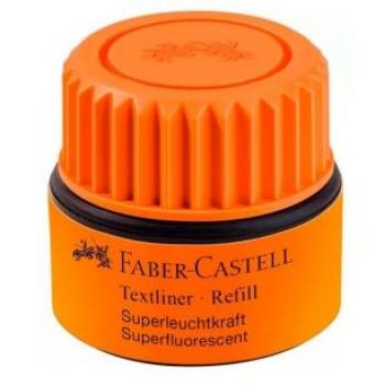 Tinta para recargar rotuladores Faber-Castell fluorescente Naranja 30 ml