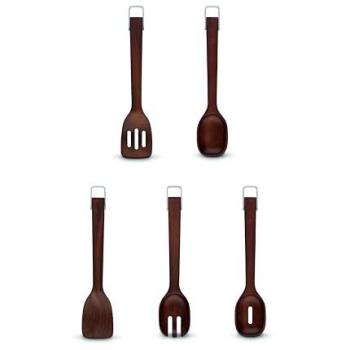 5-Piece Acacia Wood Kitchen Tools Bundle