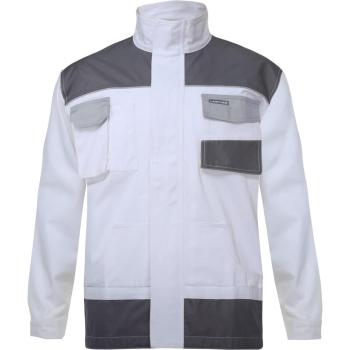 Lahti Pro Handwerkerjacke – Sweatshirt Weiß-Grau, 100 % Baumwolle, M/50 (L4041350)