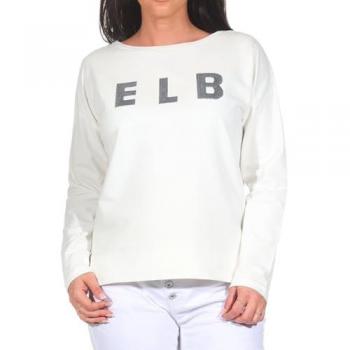 Elbsand Sweatjacke Alaia – cremefarbenes Damen‑Sweatshirt