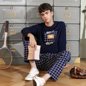 Conjunto pijama casual hombre, ideal para otoño, calidez extra, de manga larga, M98132857