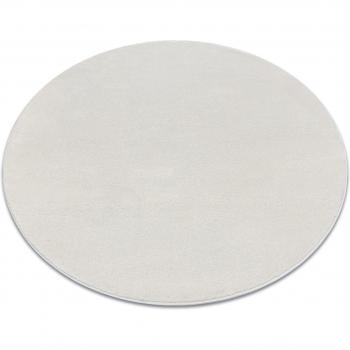 Plain Cream Beige Round Carpet