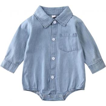 Unisex Baby Denim Jumpsuit