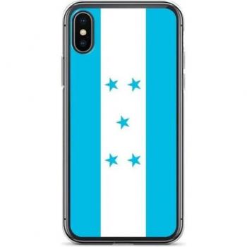 Transparent TPU iPhone Case – Honduras Flag, Vertical, Flexible