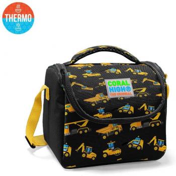Coral High Kids Thermo Lunch Box with Construction Theme