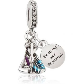 Abalorio Plateado para Pulseras de Chica, Colgante Europeo A2203