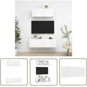 2-tlg. TV-Schrank-Set in Weiß