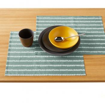 Lot de 2 sets de table en coton enduit