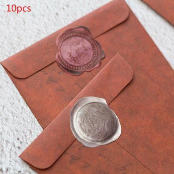 10PCS Vintage Kraft Paper Envelopes