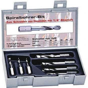 HSS Spiral Drill Bits, Hex Shank, 2-8 mm, 8 Pack